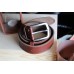 Ремінь шкіряний прошитий be_40_brown_light stitch_G3036